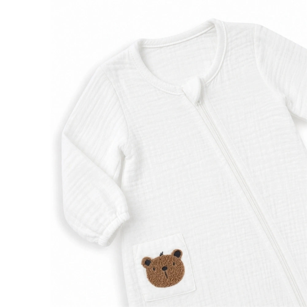 Bebi muslin set kombinezon sa siperkom Teddy