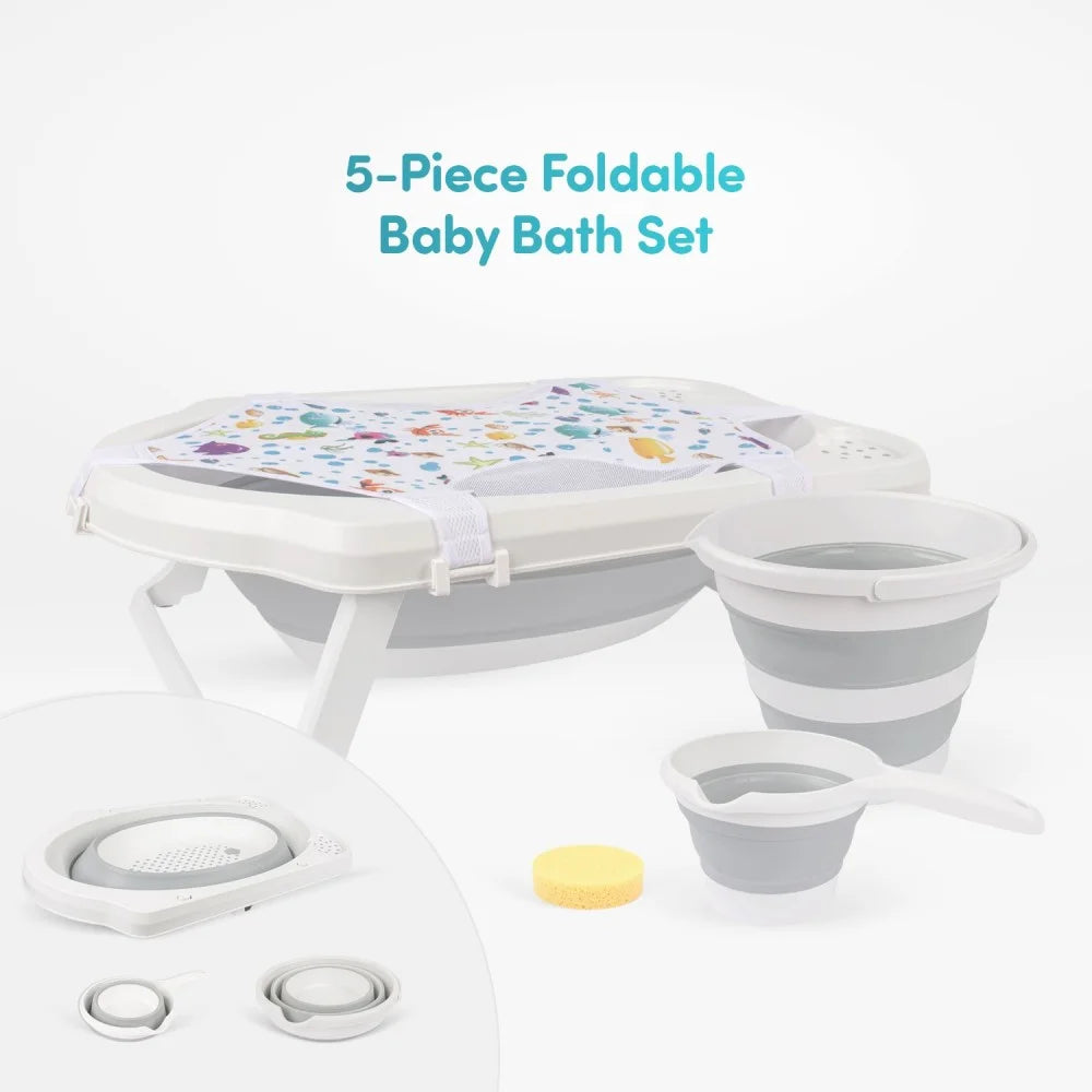 Bebi set za kupanje 5 u 1 - sklopivi