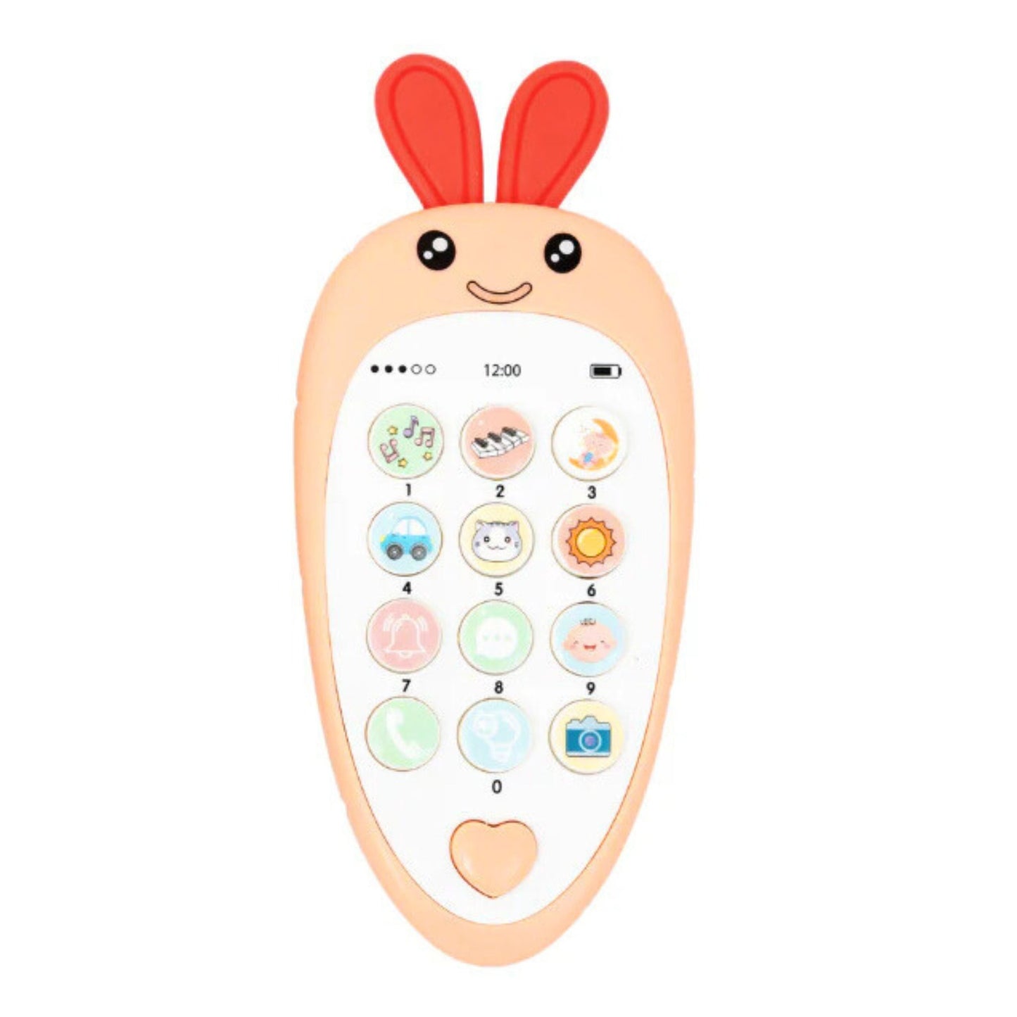 Telefon za bebe sa muzikom - u obliku mrkve