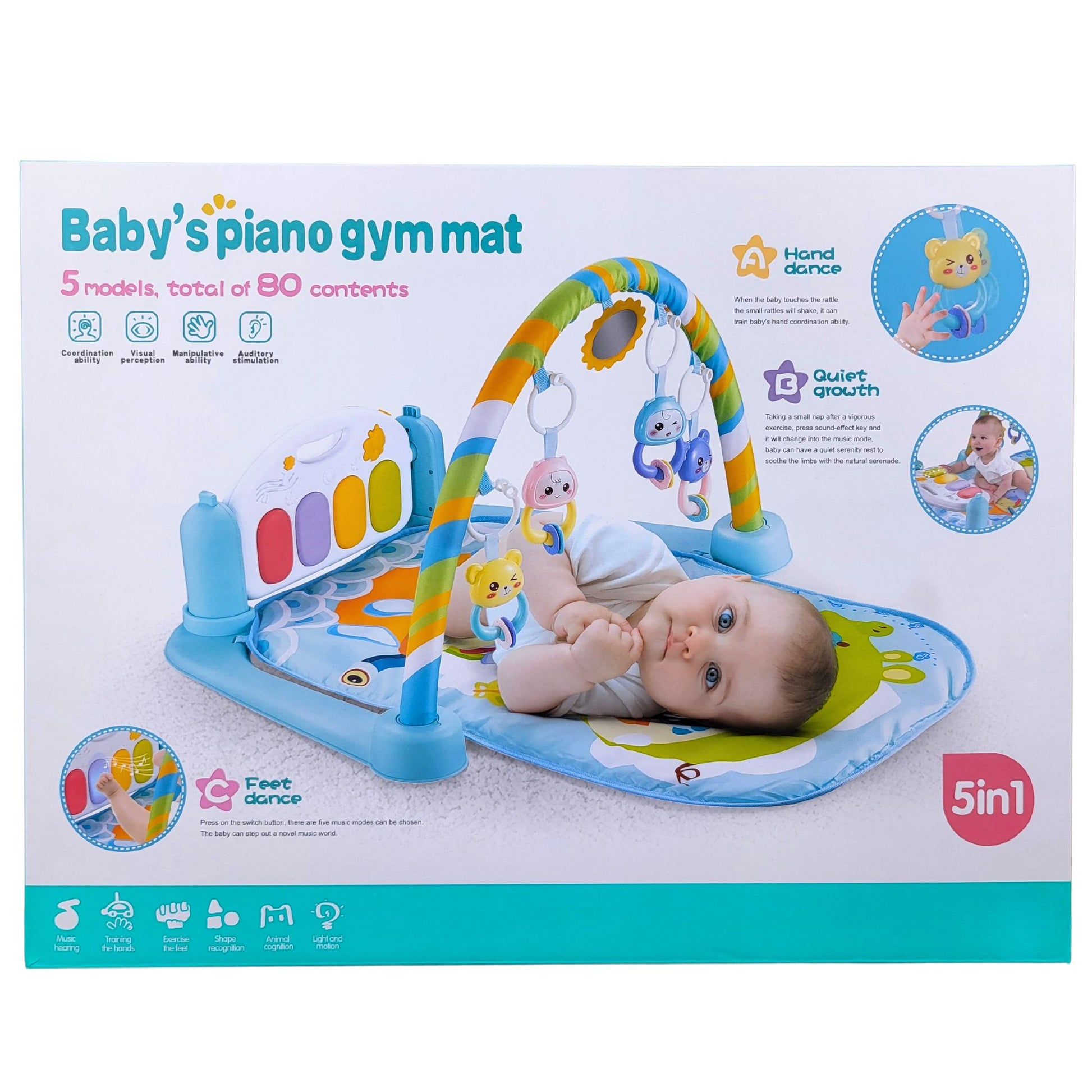  Baby gym podloga za igranje | sa zveckama | sa ugradjenim melodijama | igra nogama