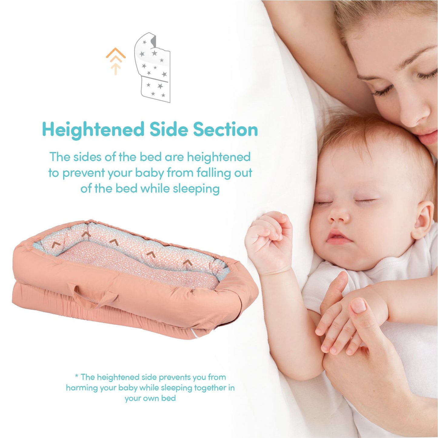 Gnijezdo za bebe protiv refluksa Mother Side