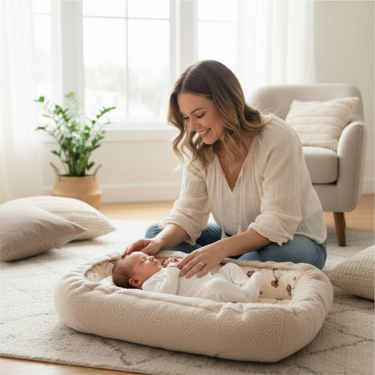 Gnijezdo za bebe Teddy bež