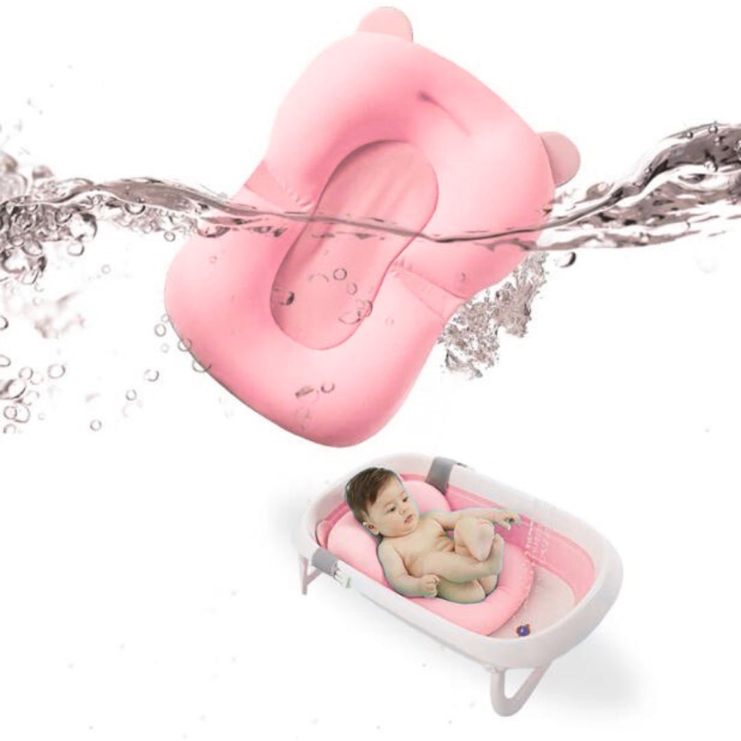 Jastuk za kupanje za bebe rozi | ergonomski | vodootporan