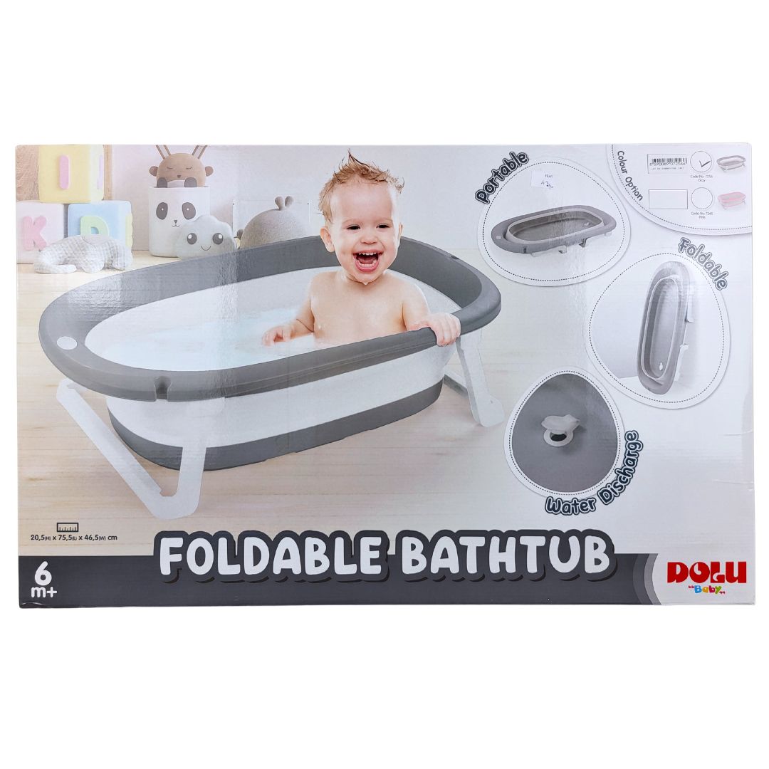 Sklopiva kadica za bebe siva | kupanje bebe