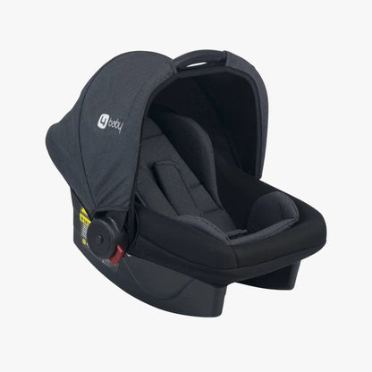 4baby dječija kolica 3 u 1 Elegant Black Travel System crna
