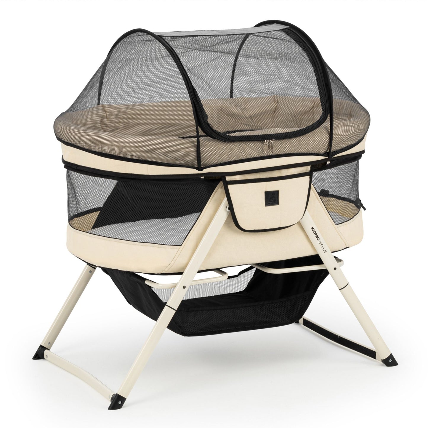 Kolijevka Iconic sklopiva krem