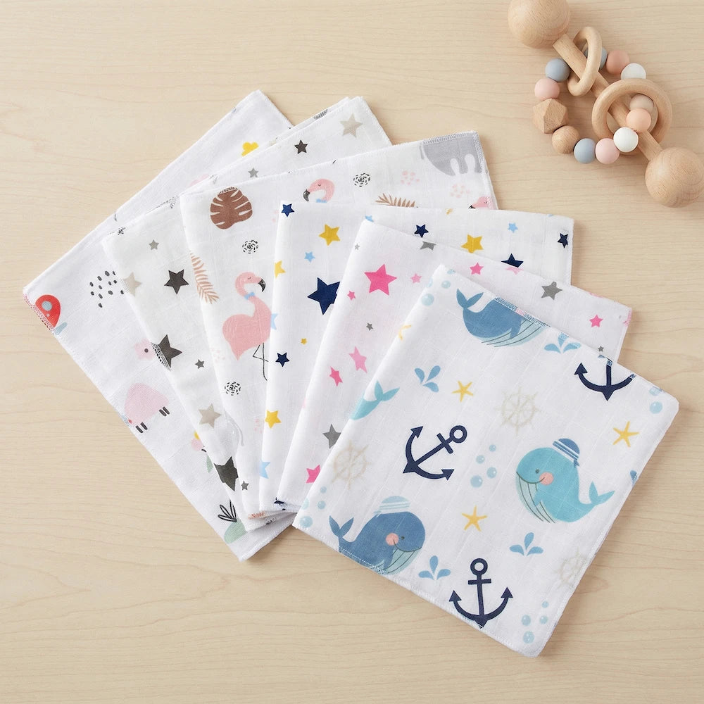 Muslin maramice za bebe - 6 komada