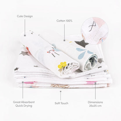 Muslin maramice za bebe - 6 komada