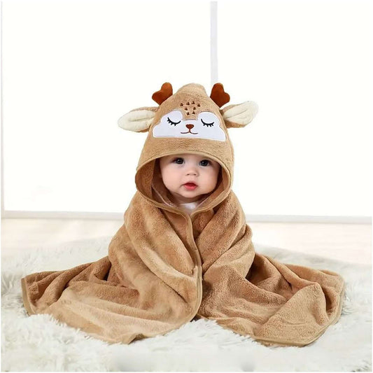 peskir elk za kupanje bebe smedji
