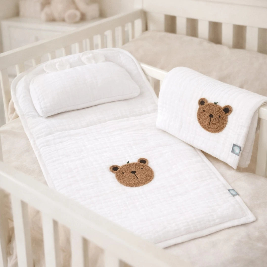 Set za presvlačenje bebe Teddy od bambus muslina