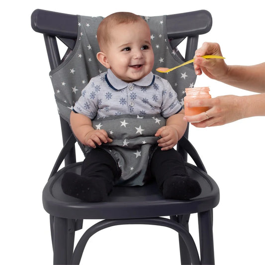 Platnena hranilica kao nastavak na obicnu stolicu za hranjenje bebe